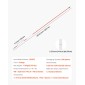 Μαρκαδόροι VEVOR Driveway, 200Pcs 122cm Μήκος 6,35mm, Ανακλαστήρες Hi-Visibility Driveway with 12 in Steel Drill Bits, Reflektive Snow Sticks Fiberglass Pole for Parking, Walkways, Snow Oring