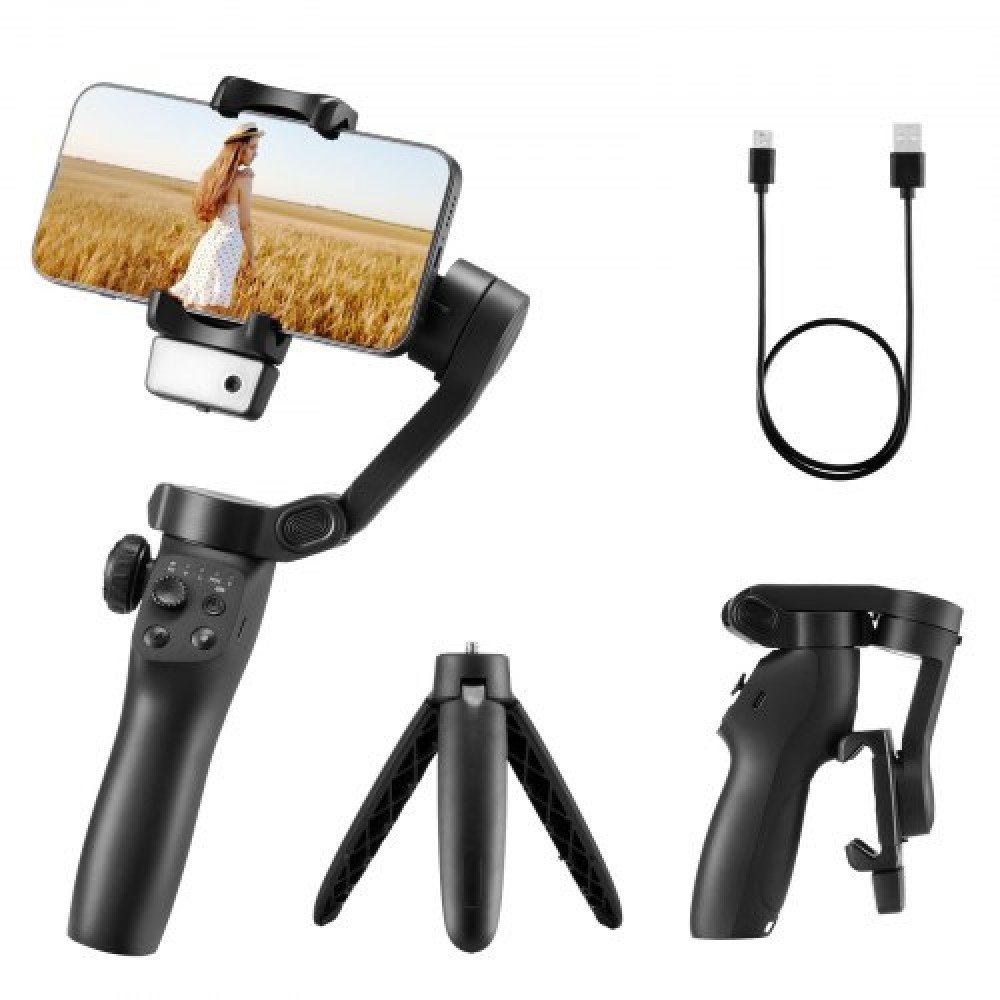 VEVOR 3-Axis Phone Gimbal Stabilizer for Smartphone AI-Powered Auto Tracking
