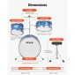 VEVOR Kids Drum Set, 3 τεμαχίων 14 ιντσών / 355,6 mm Junior Drum set, σετ τύμπανων για αρχάριους με ρυθμιζόμενο θρόνο και δύο ζευγάρια τύμπανα, κιτ οργάνων για τύμπανα μουσικής εκμάθησης, για παιδιά ηλικίας 6-13 (Μπλε)