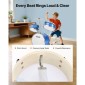 VEVOR Kids Drum Set, 3 τεμαχίων 14 ιντσών / 355,6 mm Junior Drum set, σετ τύμπανων για αρχάριους με ρυθμιζόμενο θρόνο και δύο ζευγάρια τύμπανα, κιτ οργάνων για τύμπανα μουσικής εκμάθησης, για παιδιά ηλικίας 6-13 (Μπλε)