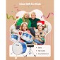 VEVOR Kids Drum Set, 3 τεμαχίων 14 ιντσών / 355,6 mm Junior Drum set, σετ τύμπανων για αρχάριους με ρυθμιζόμενο θρόνο και δύο ζευγάρια τύμπανα, κιτ οργάνων για τύμπανα μουσικής εκμάθησης, για παιδιά ηλικίας 6-13 (Μπλε)