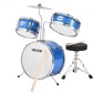 VEVOR Kids Drum Set, 3 τεμαχίων 14 ιντσών / 355,6 mm Junior Drum set, σετ τύμπανων για αρχάριους με ρυθμιζόμενο θρόνο και δύο ζευγάρια τύμπανα, κιτ οργάνων για τύμπανα μουσικής εκμάθησης, για παιδιά ηλικίας 6-13 (Μπλε)
