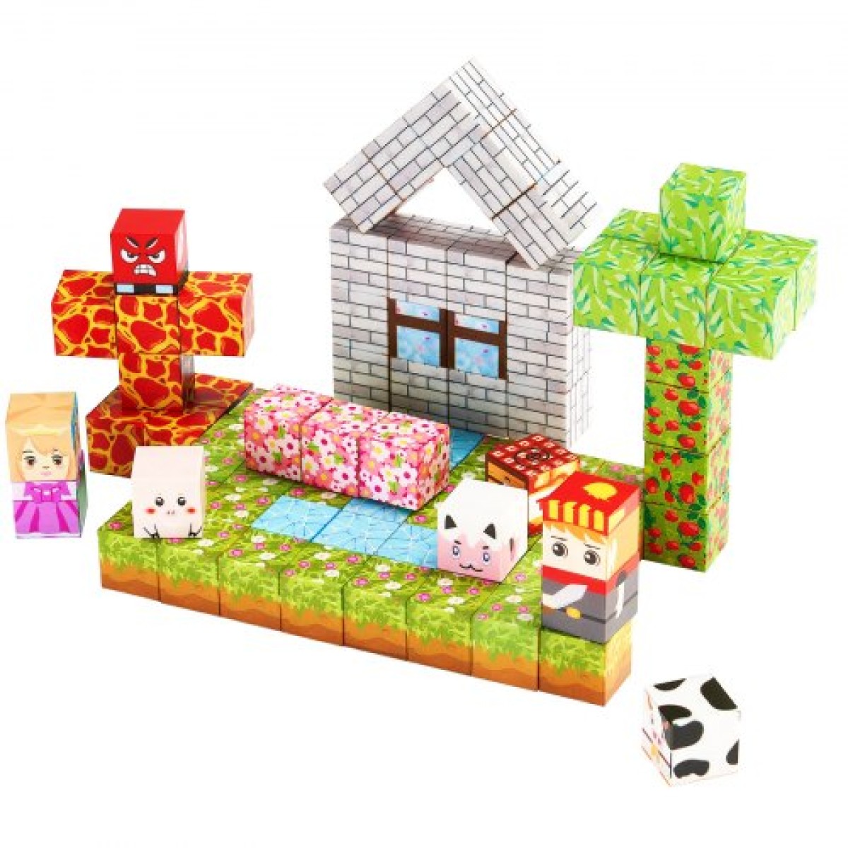 VEVOR Magnetic Blocks, Σετ Forest Castle 150 τμχ, Μαγνητικοι κύβοι κτιρίου για παιδιά, STEM Montessori Sensory Toys για Χριστουγεννιάτικο δώρο γενεθλίων, Κατασκευαστικό παιχνίδι στοίβαξης για αγόρια και κορίτσια 3+ ετών