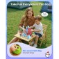 VEVOR Magnetic Blocks, 150 τμχ Glacier Castle Set, Magnetic Building Cubes for Children, STEM Montessori Sensory Toys για Χριστουγεννιάτικο δώρο γενεθλίων, Κατασκευαστικό παιχνίδι στοίβαξης για αγόρια και κορίτσια 3+ ετών