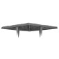 Βήμα κήπου VEVOR, 4 τμχ 39,5x39,5 cm Διακοσμητικές πέτρες με πασσάλους, ανθεκτικές στις καιρικές συνθήκες Πλαστικές πλακόστρωτες μονοπατιών, λεία επιφάνεια, εξωτερικός διάδρομος πεζών για γκαζόν Τοπίο, Γκρι