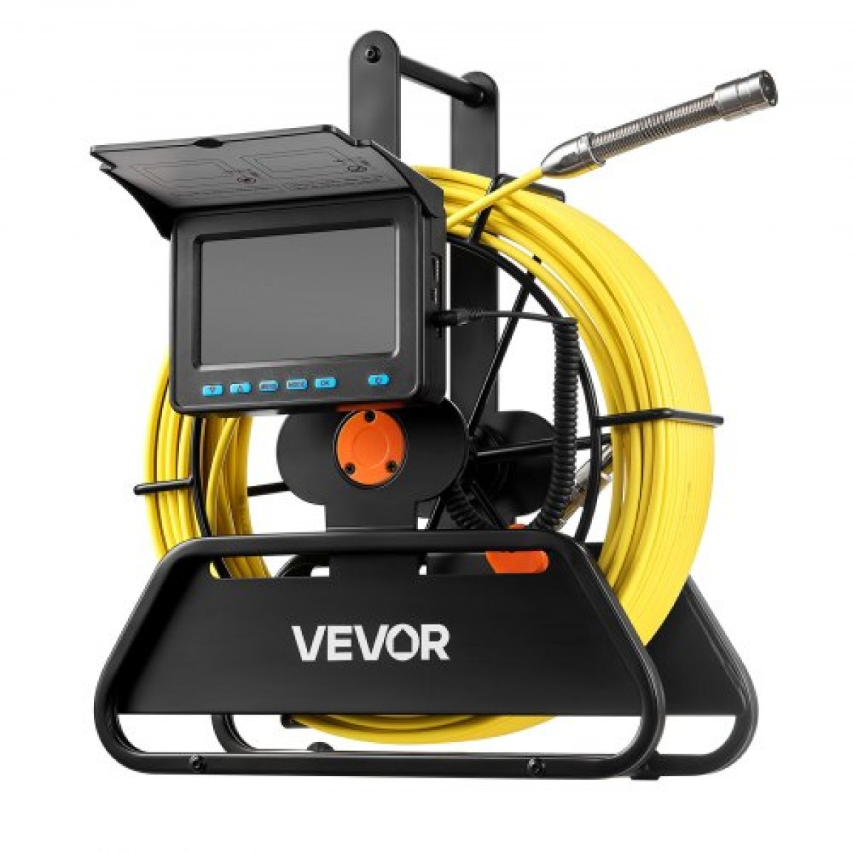 VEVOR Sewer Camera, 30m Drain Inspection Camera, IP68 Waterproof Snake Plumbing Cameras with Lights - 6 ρυθμιζόμενα LED, μπαταρία 4500mAh & Κάρτα 16GB για σωλήνες αγωγών αποχέτευσης