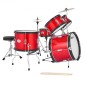 VEVOR Kids Drum Set, 5 τεμαχίων 16 ιντσών / 406,4 mm Junior Drum sets, σετ ντραμς για αρχάριους με ρυθμιζόμενο θρόνο και δύο ζευγάρια τύμπανα, κιτ οργάνων για τύμπανα μουσικής εκμάθησης, για παιδιά 6-13 ετών (Κόκκινο)