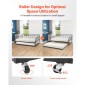 VEVOR Πλαίσιο Daybed πλήρους μεγέθους, Κρεβάτι ημέρας με τρούλο, Πλαίσιο κρεβατιού με μεταλλική πλατφόρμα βαρέως τύπου, Πλήρες ανάκλιντρο με μεταλλικές ράγες Στήριξη για σαλόνι, κρεβατοκάμαρα, ξενώνας, εύκολη συναρμολόγηση, μαύρο
