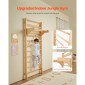 VEVOR Swedish Ladder Wall Gym, 10-Level Solid Wood Indoor Jungle Gym, 220lbs Loading Indoor Playground Climbing Ladder for Kid Adults, Gymnastic Stall Bars with Pull-Up Bar - Ιδανικό δώρο για αγόρια κορίτσια