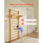 VEVOR Swedish Ladder Wall Gym, 10-Level Solid Wood Indoor Jungle Gym, 220lbs Loading Indoor Playground Climbing Ladder for Kid Adults, Gymnastic Stall Bars with Pull-Up Bar - Ιδανικό δώρο για αγόρια κορίτσια