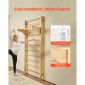 VEVOR Swedish Ladder Wall Gym, 10-Level Solid Wood Indoor Jungle Gym, 220lbs Loading Indoor Playground Climbing Ladder for Kid Adults, Gymnastic Stall Bars with Pull-Up Bar - Ιδανικό δώρο για αγόρια κορίτσια