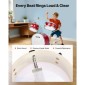 VEVOR Kids Drum Set, 3 τεμαχίων 14 ιντσών / 355,6 mm Junior Drum Set, Σετ τύμπανων για αρχάριους με ρυθμιζόμενο θρόνο και δύο ζευγάρια τύμπανα, κιτ οργάνων για τύμπανα μουσικής εκμάθησης, για παιδιά 6-13 ετών (Κόκκινο)