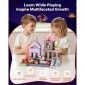 VEVOR Magnetic Blocks, 150 PCS Dark Castle Set, Magnetic Building Cubes for Children, STEM Montessori Sensory Toys για Χριστουγεννιάτικο δώρο γενεθλίων, Κατασκευαστικό παιχνίδι στοίβαξης για αγόρια και κορίτσια 3+ ετών