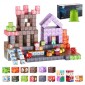 VEVOR Magnetic Blocks, 150 PCS Dark Castle Set, Magnetic Building Cubes for Children, STEM Montessori Sensory Toys για Χριστουγεννιάτικο δώρο γενεθλίων, Κατασκευαστικό παιχνίδι στοίβαξης για αγόρια και κορίτσια 3+ ετών