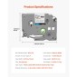 Ταινία VEVOR Label Maker Tape, 4 Pack, 0,47 in / 12 mm Μαύρο σε λευκό Ανταλλακτικά Label Maker Συμβατά για διάφορους τύπους ετικετών Brother P-Touch, ανθεκτικά και μακράς διαρκείας, αντικατάσταση για Letra Tag TZe-231
