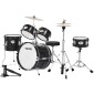 VEVOR Kids Drum Set, 5 τεμαχίων 14 ιντσών / 355,6 mm Junior Drum set, σετ ντραμς για αρχάριους με ρυθμιζόμενο θρόνο και δύο ζευγάρια τύμπανα, κιτ οργάνων για τύμπανα μουσικής εκμάθησης, για παιδιά ηλικίας 6-13 (Μαύρο)