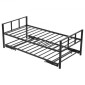 Πλαίσιο Daybed VEVOR Twin Size, Day Bed with Trundle, Heavy Duty Metal Platform Bead Frame, Twin Day Bed with Metal Slats Support for Saving Room, Κρεβατοκάμαρα, Ξενώνας, Εύκολη συναρμολόγηση, Μαύρο