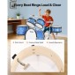 VEVOR Kids Drum Set, 5 τεμαχίων 16 ιντσών / 406,4 mm Junior Drum Set, σετ τύμπανων για αρχάριους με ρυθμιζόμενο θρόνο και δύο ζευγάρια τύμπανα, κιτ οργάνων για τύμπανα μουσικής εκμάθησης, για παιδιά 6-13 ετών (Μπλε)