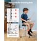 VEVOR Kids Drum Set, 5 τεμαχίων 16 ιντσών / 406,4 mm Junior Drum Set, σετ τύμπανων για αρχάριους με ρυθμιζόμενο θρόνο και δύο ζευγάρια τύμπανα, κιτ οργάνων για τύμπανα μουσικής εκμάθησης, για παιδιά 6-13 ετών (Μπλε)