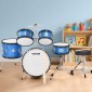 VEVOR Kids Drum Set, 5 τεμαχίων 16 ιντσών / 406,4 mm Junior Drum Set, σετ τύμπανων για αρχάριους με ρυθμιζόμενο θρόνο και δύο ζευγάρια τύμπανα, κιτ οργάνων για τύμπανα μουσικής εκμάθησης, για παιδιά 6-13 ετών (Μπλε)