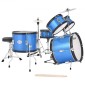 VEVOR Kids Drum Set, 5 τεμαχίων 16 ιντσών / 406,4 mm Junior Drum Set, σετ τύμπανων για αρχάριους με ρυθμιζόμενο θρόνο και δύο ζευγάρια τύμπανα, κιτ οργάνων για τύμπανα μουσικής εκμάθησης, για παιδιά 6-13 ετών (Μπλε)