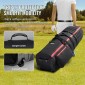 Τσάντα ταξιδιού VEVOR Golf, κάλυμμα ταξιδιού γκολφ με μαλακή όψη εξωτερικού χώρου, βαρέως τύπου 1800D πολυεστέρας Oxford ανθεκτικό στη φθορά, αδιάβροχη θήκη αποσκευών με επένδυση με ρόδες, πτυσσόμενη τσάντα αποθήκευσης Golf Club για αεροπορική εταιρεία