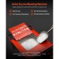 VEVOR Dry Ice Blasting Machine, 16,5LBS (7,5KG) Μηχάνημα καθαρισμού ξηρού πάγου χωρητικότητας με 4 ακροφύσια, ρυθμιζόμενη πίεση & ποσότητα ξηρού πάγου, Movable Blaster Cleaner for Automotive Ship Aviation Chemical