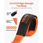 Ιμάντας ρυμούλκησης VEVOR Recovery 76,2 mm, 2,4 m 16329 kg Αντοχή σε θραύση, Τριπλοί ενισχυμένοι ιμάντες βρόχου, Tree Saver, ιμάντας επέκτασης γραμμής βαρούλκου, ρυμούλκηση και ανάκτηση εκτός δρόμου, ακραίες καιρικές συνθήκες