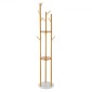 VEVOR Coat Rack Freestanding Coat Rack Stand with Quartz Stone Base & 9 Hooks