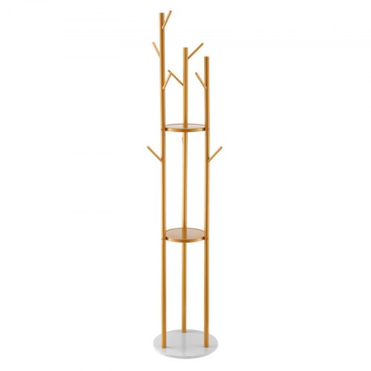 VEVOR Coat Rack Freestanding Coat Rack Stand with Quartz Stone Base & 9 Hooks