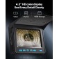 VEVOR Sewer Camera, 30m, Αυτοεπιπεδούμενη Κάμερα Επιθεώρησης Αποχέτευσης με Οθόνη 1080P HD, IP68 Αδιάβροχες Φίδι Υδραυλικές Κάμερες με Φώτα - 12 LED & Κάρτα 16GB για Σωλήνα Αγωγού Αποχέτευσης