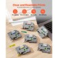 Ταινία VEVOR Label Maker, 6 Pack, 0,47 in / 12 mm Ανταλλακτικά έγχρωμου ετικετογράφου Συμβατά για διάφορους τύπους Brother P-Touch, Αντικατάσταση για Letra Tag TZe-131 TZe-231 TZe-431 TZe-531 TZe-6731 TZe