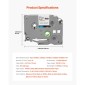 Ταινία VEVOR Label Maker, 6 Pack, 0,47 in / 12 mm Ανταλλακτικά έγχρωμου ετικετογράφου Συμβατά για διάφορους τύπους Brother P-Touch, Αντικατάσταση για Letra Tag TZe-131 TZe-231 TZe-431 TZe-531 TZe-6731 TZe