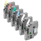 Ταινία VEVOR Label Maker, 6 Pack, 0,47 in / 12 mm Ανταλλακτικά έγχρωμου ετικετογράφου Συμβατά για διάφορους τύπους Brother P-Touch, Αντικατάσταση για Letra Tag TZe-131 TZe-231 TZe-431 TZe-531 TZe-6731 TZe