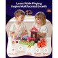 VEVOR Magnetic Blocks, 100 PCS Dark Castle Set, Magnetic Building Cubes for Children, STEM Montessori Sensory Toys για Χριστουγεννιάτικο δώρο γενεθλίων, Κατασκευαστικό παιχνίδι στοίβαξης για αγόρια και κορίτσια 3+ ετών