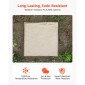 Βήμα κήπου VEVOR, 8 τμχ 39,5x39,5 cm, Διακοσμητικές πέτρες με πασσάλους, ανθεκτικές στις καιρικές συνθήκες Πλαστικές πλακόστρωτες μονοπατιών, λεία επιφάνεια, εξωτερικός διάδρομος για γκαζόν τοπίο, Μπεζ