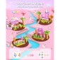 VEVOR Magnetic Blocks, 100 PCS Princess Castle Set, Magnetic Building Cubes for Children, STEM Montessori Sensory Toys για χριστουγεννιάτικο δώρο γενεθλίων, κατασκευαστικό παιχνίδι στοίβαξης για αγόρια και κορίτσια 3+ ετών
