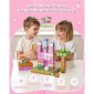 VEVOR Magnetic Blocks, 100 PCS Princess Castle Set, Magnetic Building Cubes for Children, STEM Montessori Sensory Toys για χριστουγεννιάτικο δώρο γενεθλίων, κατασκευαστικό παιχνίδι στοίβαξης για αγόρια και κορίτσια 3+ ετών