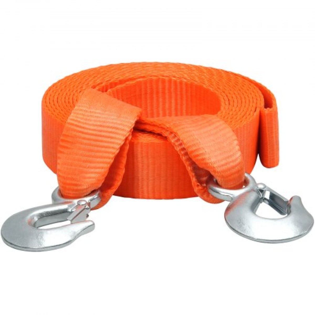 Ιμάντας ρυμούλκησης VEVOR ATV με γάντζους, 50,8 mm x 6,1 m, χωρητικότητα 7711 kg, ανθεκτικό σχοινί ανάκτησης με γάντζους ασφαλείας για φορτηγά και οχήματα, βασικό αξεσουάρ ρυμούλκησης για οδική βοήθεια