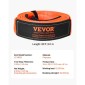 VEVOR Heavy Duty Tow Strap Recovery Kit 76,2 mm x 6,1 m (MBS-16329 kg) Ιμάντας για βαρούλκο Tree Saver, Τριπλός ενισχυμένος βρόχος & προστατευτικά μανίκια & τσάντα αποθήκευσης, δεσμίδες D-ring 19 mm, για Truck Jeep SUV ATV
