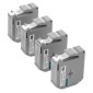 Ταινία VEVOR Label Maker, 4 Pack, 0,47 in / 12 mm Μαύρο σε λευκό Cartridge ετικετών Συμβατό για διάφορους τύπους ετικετών Brother, ανθεκτικό και μακράς διαρκείας, αδιάβροχο, αντικατάσταση για Letra Tag M-K231