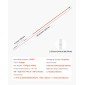 Μαρκαδόροι VEVOR Driveway, 20Pcs 122cm Μήκος 6,35mm, Ανακλαστήρες High-Visibility Driveway with 12 in Steel Drill Bits, Reflektive Snow Snow Sticks Fiberglass Pole for Parking, Walkways, Snow Oring