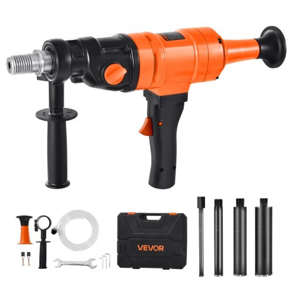 VEVOR Diamond Core Drill Machine Handheld Concrete Core Drill Rig 8 in Dia 1500W
