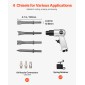 VEVOR Air Hammer, 4500BPM πνευματικό σφυρί με διαδρομή 40mm & 4PCS σμίλη στρογγυλό στέλεχος, ελαφρύ και συμπαγές πεπιεσμένο πεπιεσμένο πεπιεσμένο αεροπλάνο για κοπή διάτρησης απόξεσης