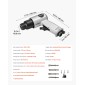VEVOR Air Hammer, 4500BPM πνευματικό σφυρί με διαδρομή 40mm & 4PCS σμίλη στρογγυλό στέλεχος, ελαφρύ και συμπαγές πεπιεσμένο πεπιεσμένο πεπιεσμένο αεροπλάνο για κοπή διάτρησης απόξεσης