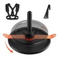 VEVOR Weight Sled, Steel Power Sled, Fitness Strength Training Sleds for Athletic Exercise Improvement Speed, Workout Fitness Equipment with Harness, Συμβατό με πλάκα βάρους 51 mm, πορτοκαλί & μαύρο