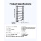 Ράφια αποθήκευσης νήματος VEVOR 3D Printer, Ράφια αποθήκευσης βαρέως τύπου 7 επιπέδων για νήματα εκτύπωσης 3D, Ράφια θήκης τυλίγματος νήματος για στούντιο εκτύπωσης 3D, στούντιο στο σπίτι, γραφείο, εργαστήριο (μόνο σε ράφι)