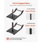 VEVOR Weight Sled, Steel Power Sled, Fitness Strength Training Sleds for Athletic Exercise Improvement Speed, Workout Fitness Equipment with Harness, Συμβατό με πλάκες βάρους 25/51 mm, Μαύρο