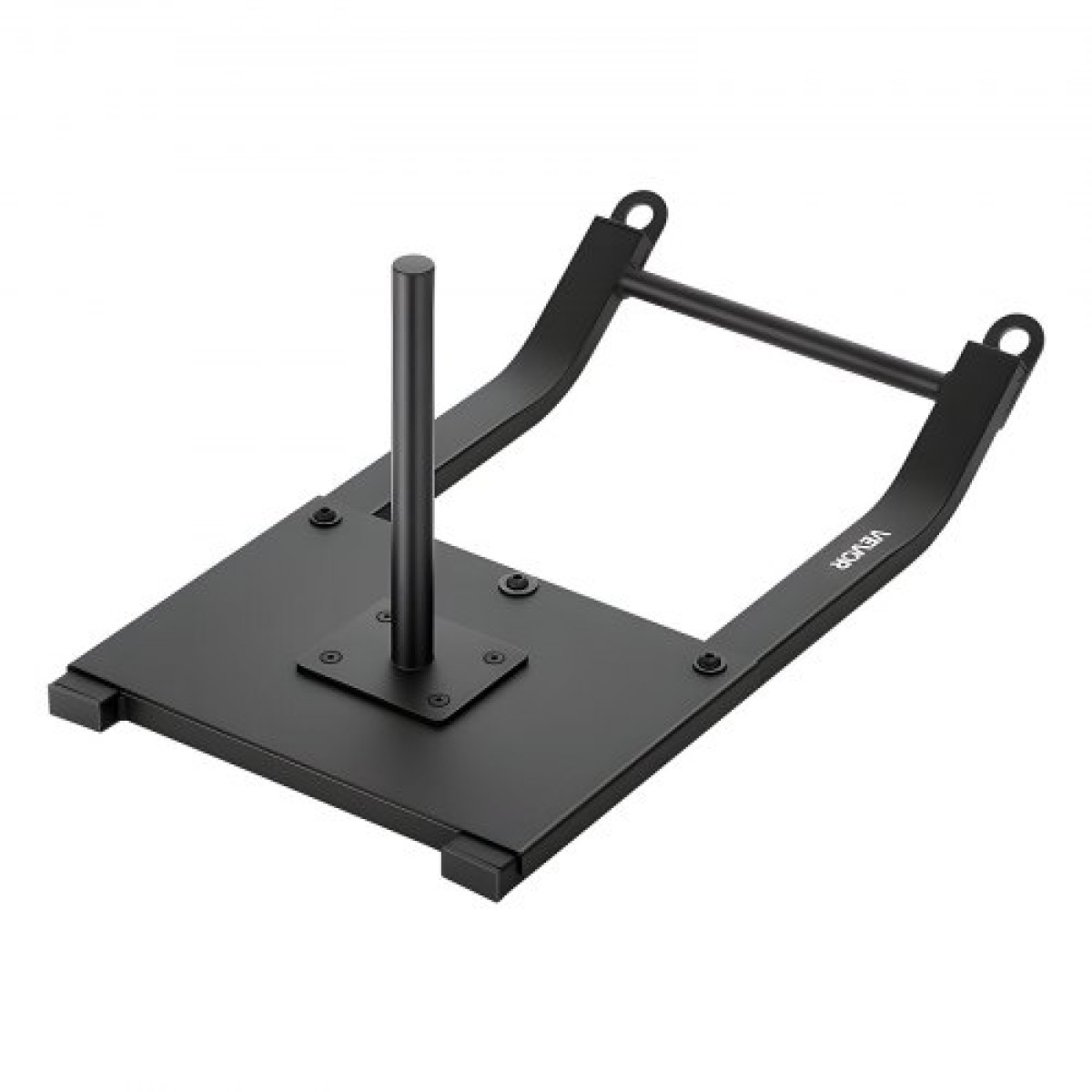 VEVOR Weight Sled, Steel Power Sled, Fitness Strength Training Sleds for Athletic Exercise Improvement Speed, Workout Fitness Equipment with Harness, Συμβατό με πλάκες βάρους 25/51 mm, Μαύρο