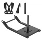 VEVOR Weight Sled, Steel Power Sled, Fitness Strength Training Sleds for Athletic Exercise Improvement Speed, Workout Fitness Equipment with Harness, Συμβατό με πλάκες βάρους 25/51 mm, Μαύρο